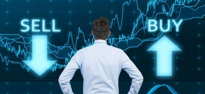 A man watching the graph